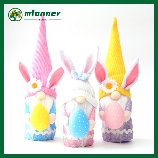 Búp Bê Nhồi Bông Hình Thỏ Phục Sinh Hoạt Hình Đáng Yêu