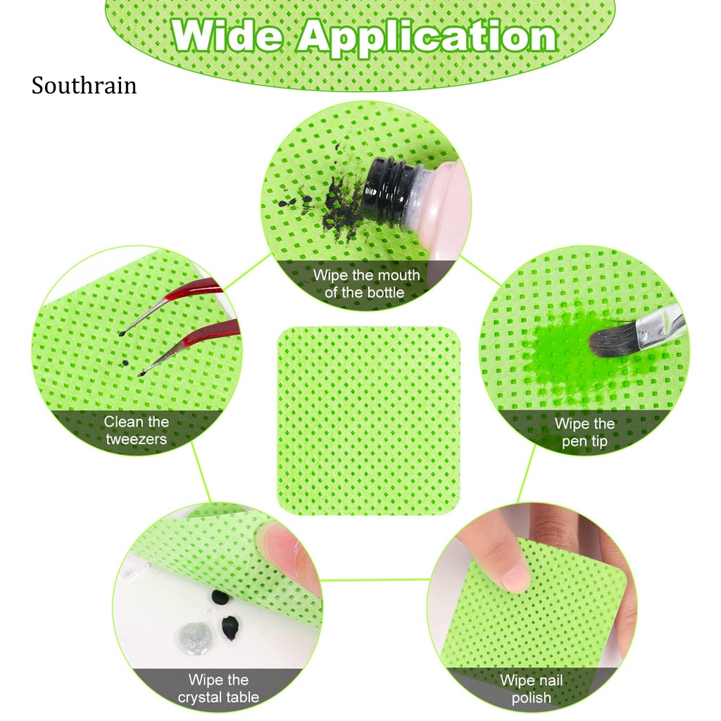 1 Bộ Miếng Đệm Tẩy Sơn Móng Tay Bằng Polyester Siêu Mềm Tiết Kiệm Sức Lao Động