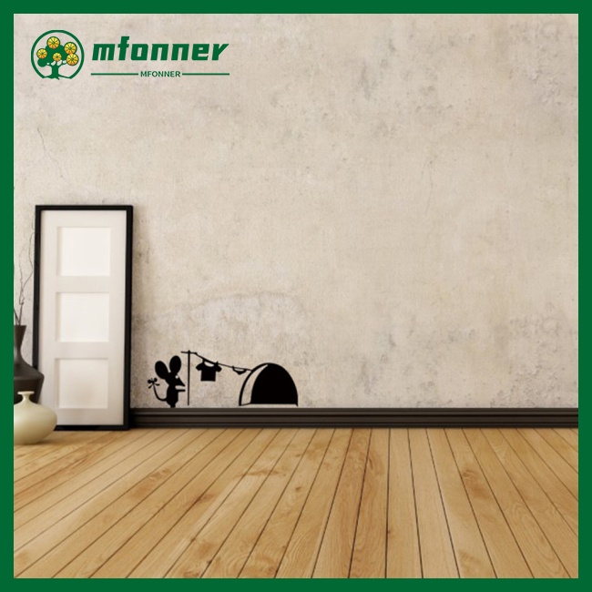 Miếng Dán Tường Trang Trí Họa Tiết Chuột Hoạt Hình Vui Nhộn