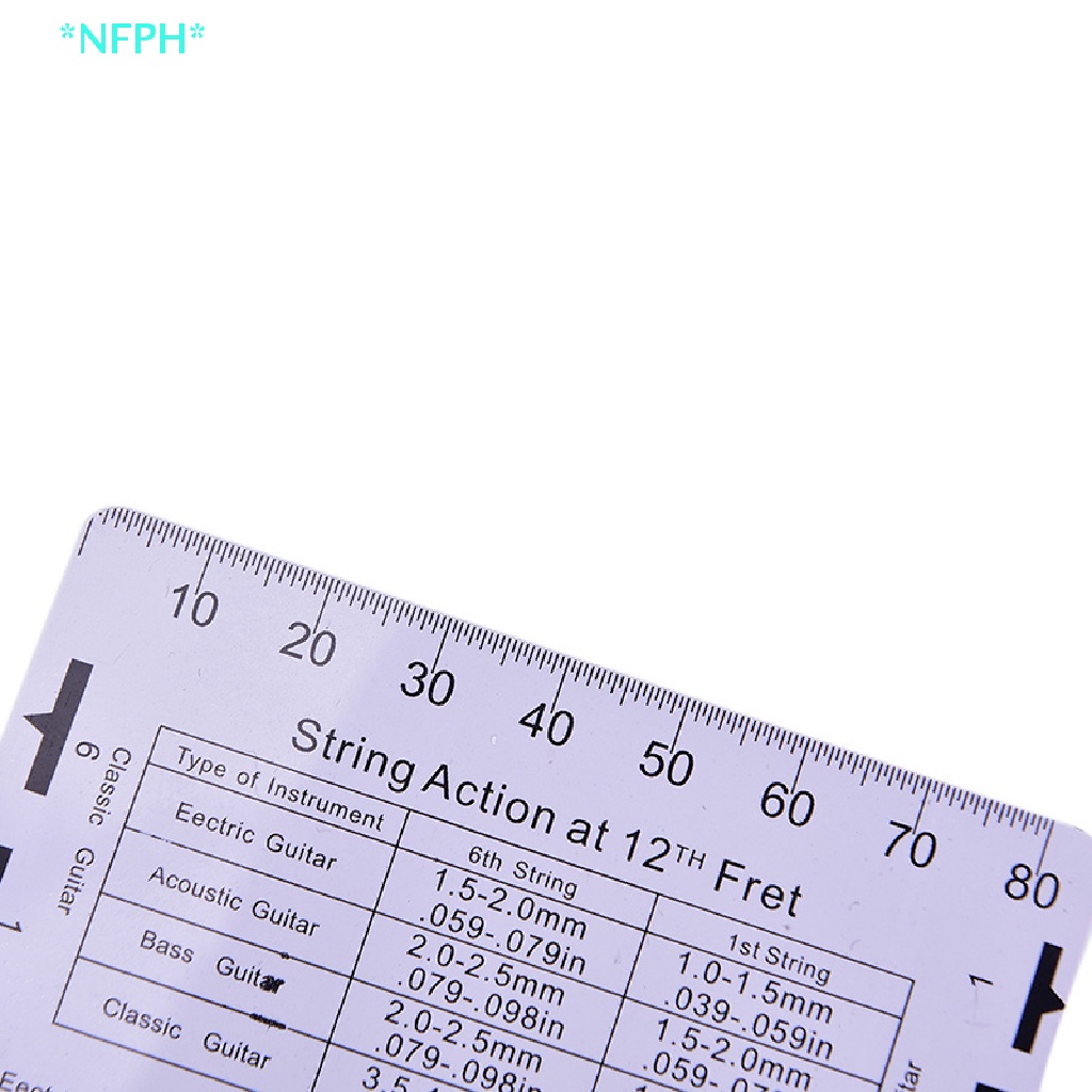 Thước Đo Dây Đàn Ghi Ta Điện Bằng Thép Không Gỉ 95 * 63mm Mới Áo Thun Thiết Kế Mới Năng Động Thời Trang