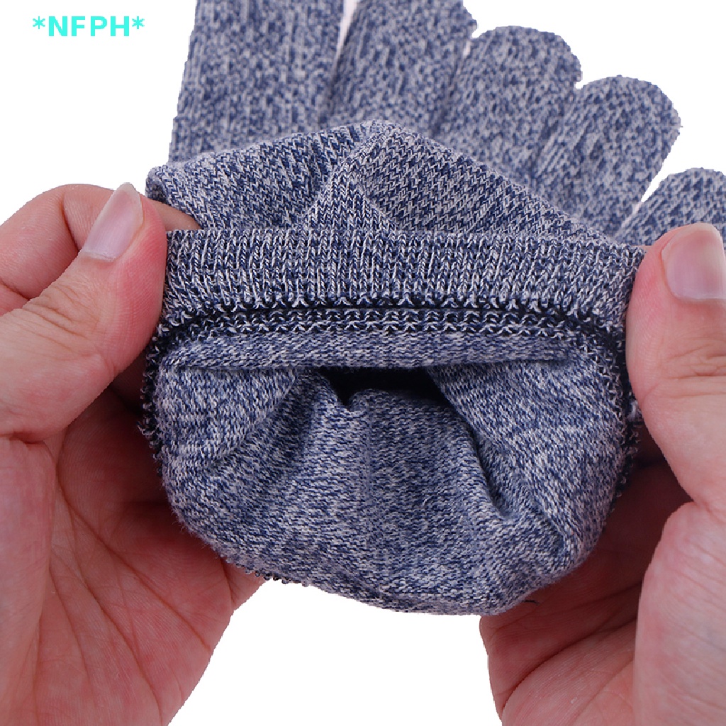 Vớ Cotton Năm Ngón Chống Trượt Tiện Dụng Cho Nam Tập Thể Thao / Yoga / Chạy Bộ Mới