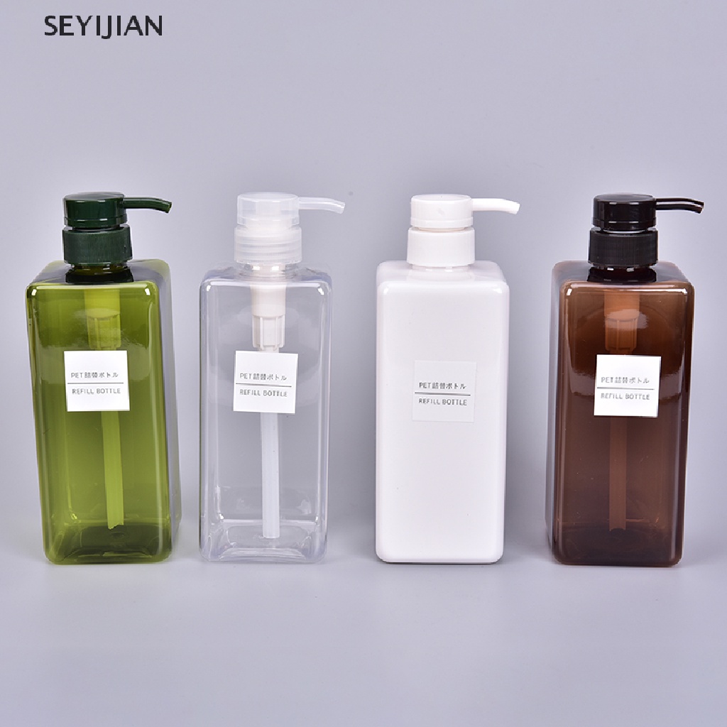 Chai Nhựa Rỗng 650ml Dạng Nhấn Đựng Dầu Gội Sữa Tắm Tiện Dụng