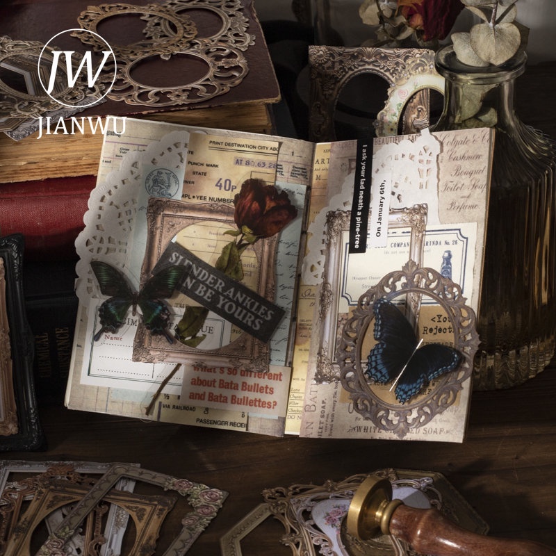 Bộ 20 Tấm Giấy Hình Ngôi Làng Cổ Điển Sáng Tạo DIY