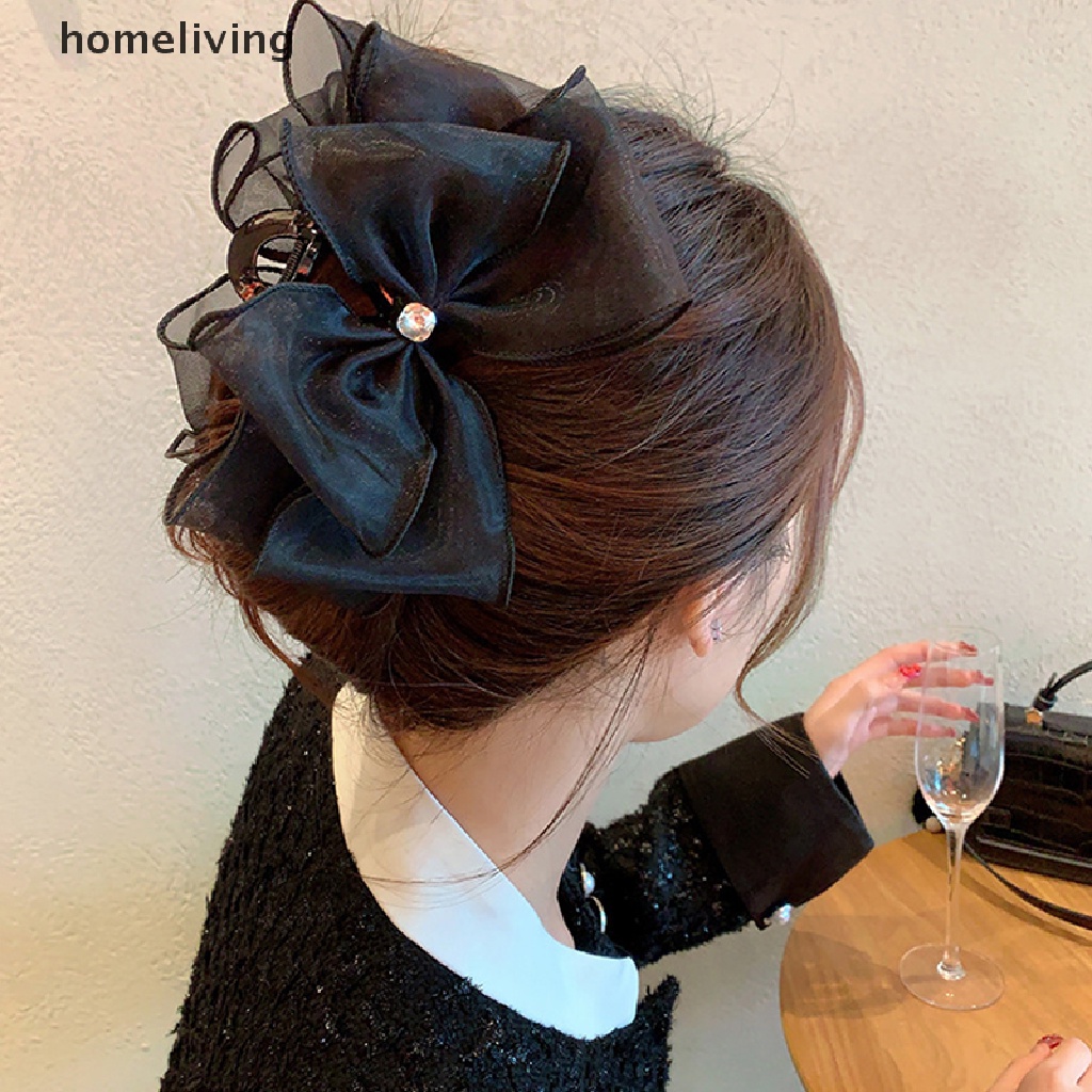 Kẹp Tóc Nơ Vải Tuyn Thời Trang Cho Nữ