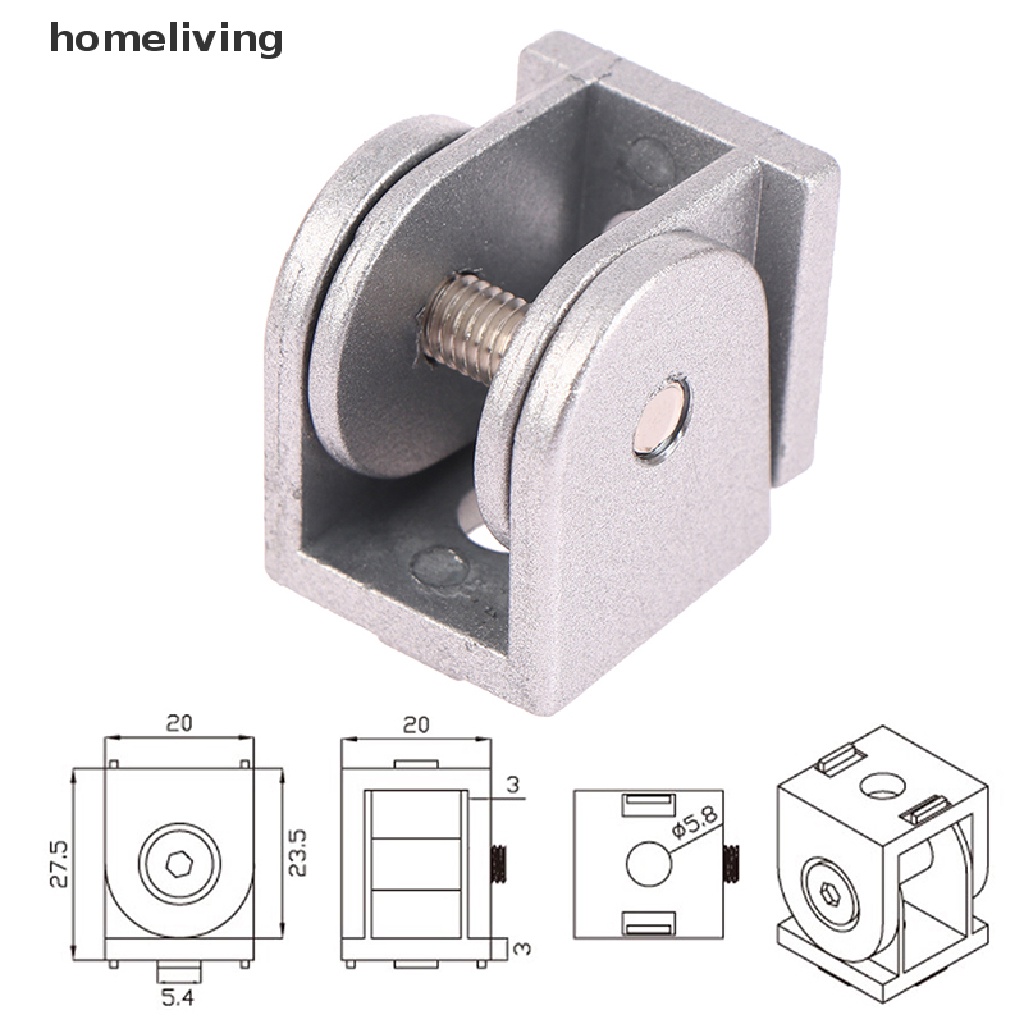 Khớp Nối Bản Lề Cửa Kính Bằng Hợp Kim Kẽm Linh Hoạt Tiện Dụng