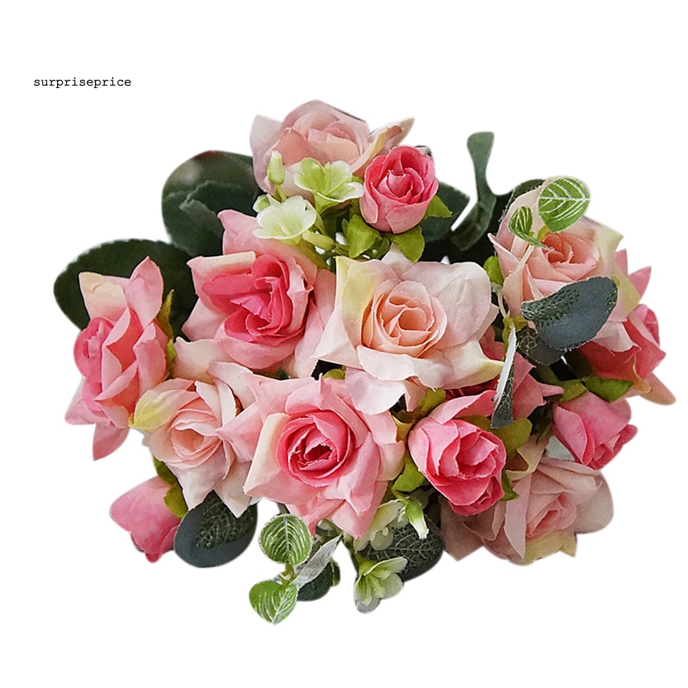 1 Bó Hoa Hồng Nhân Tạo DIY Trang Trí Nhà / Tiệc Cưới / Khách Sạn