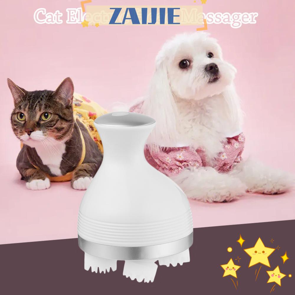 Máy Mát Xa Da Đầu Cho Chó Mèo Zaijie 24 Chăm Sóc Sức Khỏe Đa Năng
