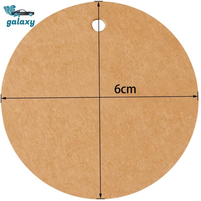 Galaxy Set 100 Thẻ Giấy Kraft Tròn 6cm Kèm 20m Dây Đay Trang Trí Tiệc Cưới / Sinh Nhật / Giáng Sinh Diy