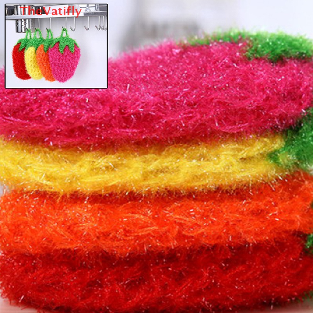 [TheVatifly] Khăn Lau Chén Dĩa Sợi acrylic Dệt Sợi Dâu Tằm Cho Nhà Bếp Ngẫu Nhiên Hàng Bán Chạy