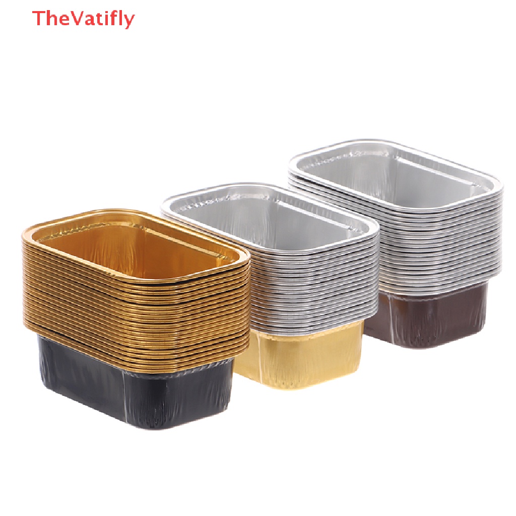 Set 10 Hộp Lá Nhôm Chịu Nhiệt Hình Chữ Nhật 168ML
