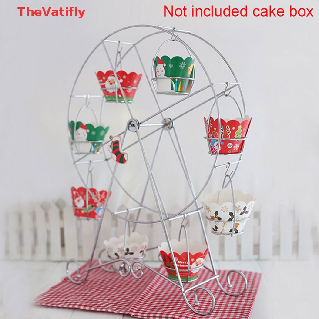 Giá Đỡ Bánh Cupcake 8 Ngăn Có Thể Xoay Tiện Dụng