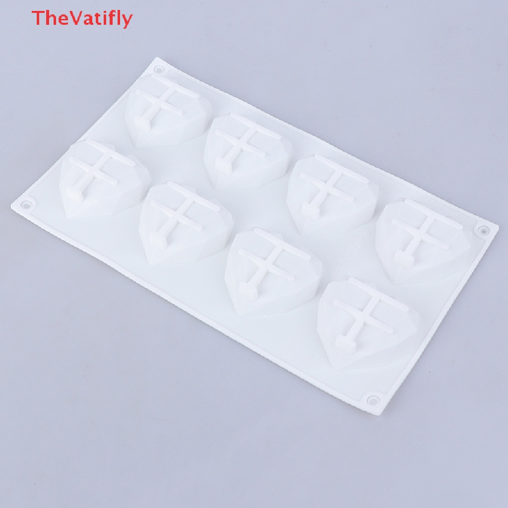 Khuôn Làm Bánh Kẹo Tráng Miệng Hình Trái Tim 3D Bằng Kim Cương