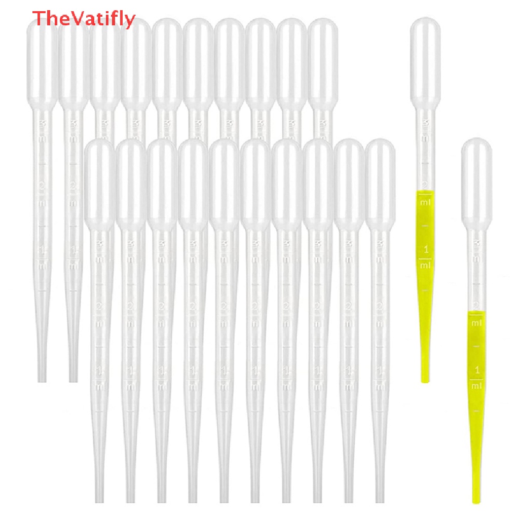 Bộ 100 Ống Nhỏ Giọt Bằng Nhựa 1 / 2 / 3 / 5ml