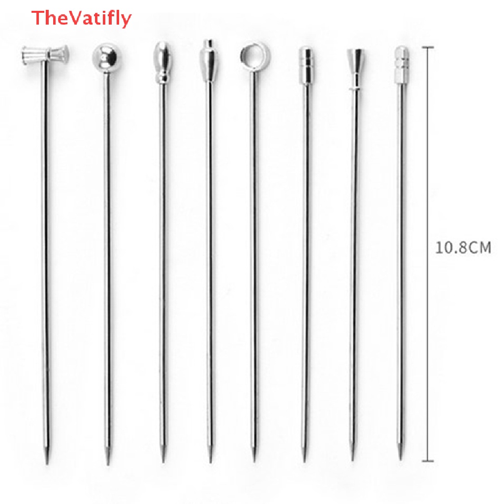 1 Que Gắp Cocktail Bằng Thép Không Gỉ Tái Sử Dụng Tiện Lợi