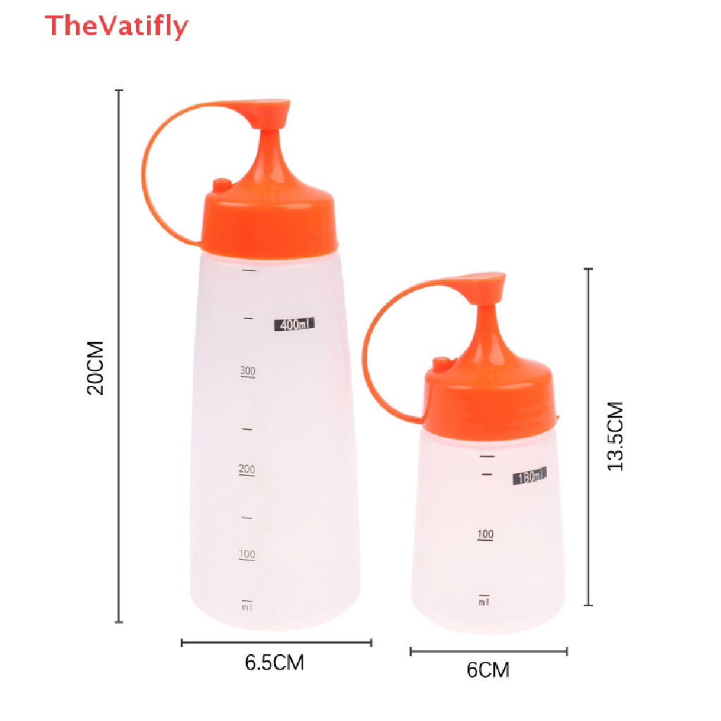 1 Bình Nhựa Đựng Nước Sốt 180 / 400Ml