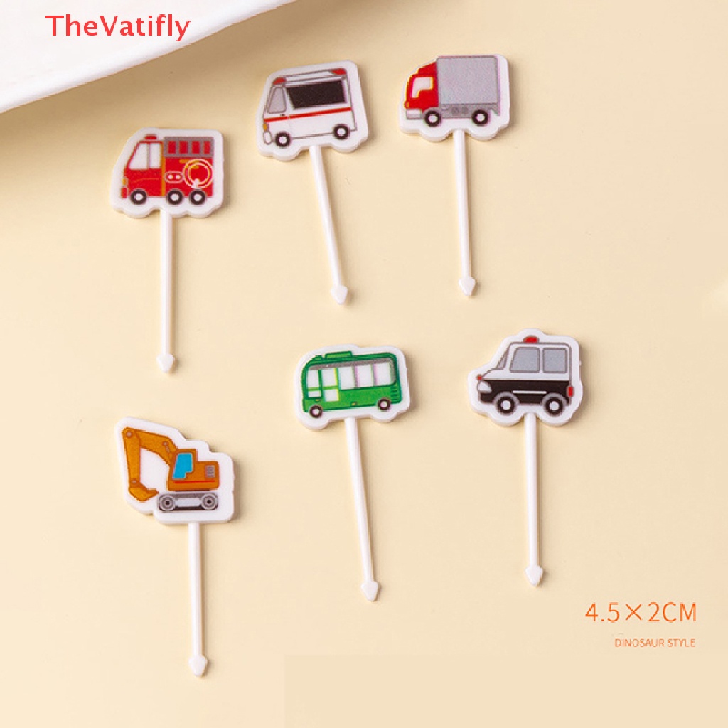 [Thevalifly] Bộ Nĩa Ăn Tráng Miệng Xoắn Hình Hoạt Hình Dành Cho Bữa Tiệc Gia Đình