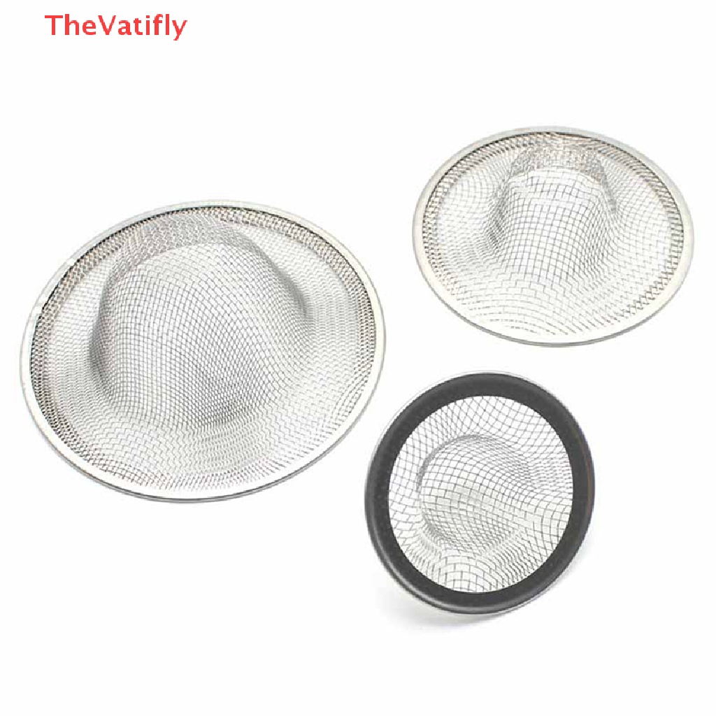 Set 3 Lưới Lọc Bằng Thép Không Gỉ Hình Tròn Dành Cho Bồn Rửa Nhà Bếp / Phòng Tắm Túi Xách Thiết Kế Đơn Giản Thời Trang Cao Cấp