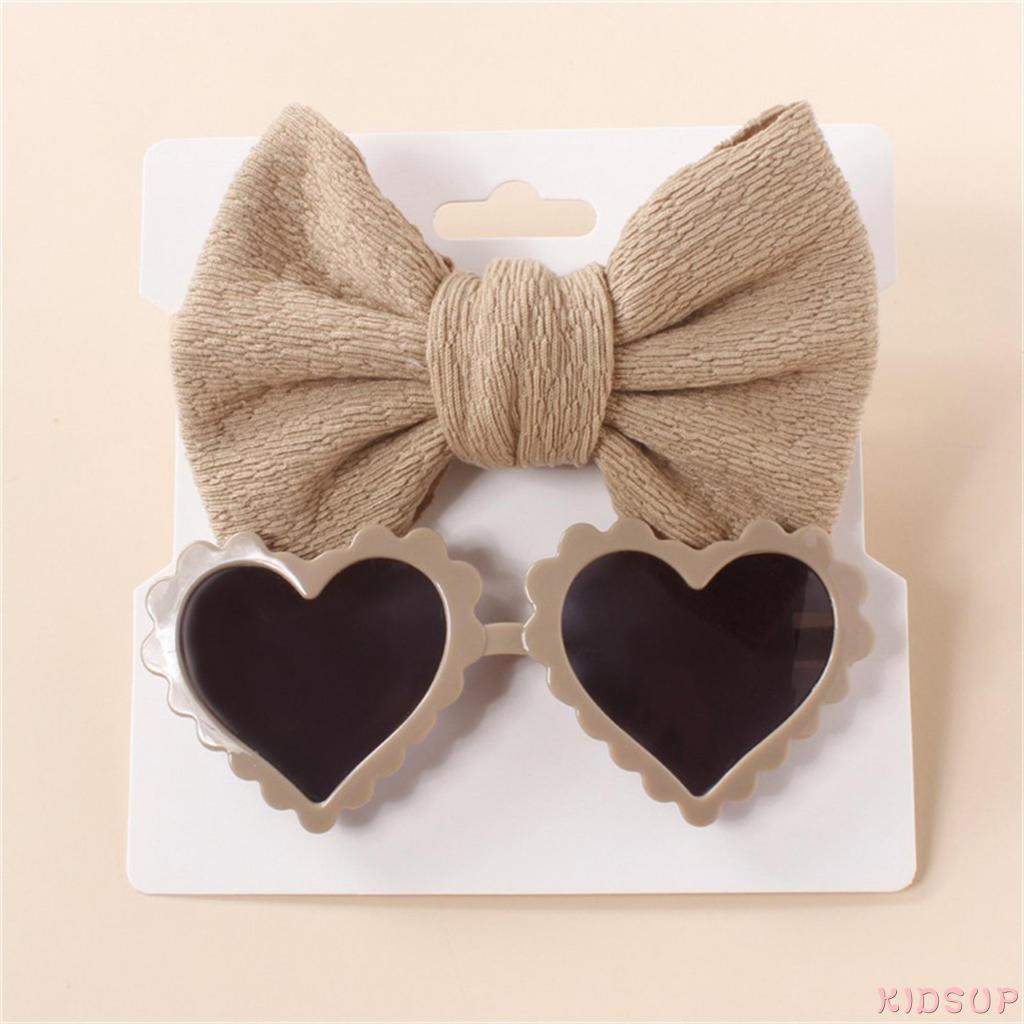 Set 1 Băng Đô Nơ / Trái Tim Xinh Xắn Cho Bé Gái