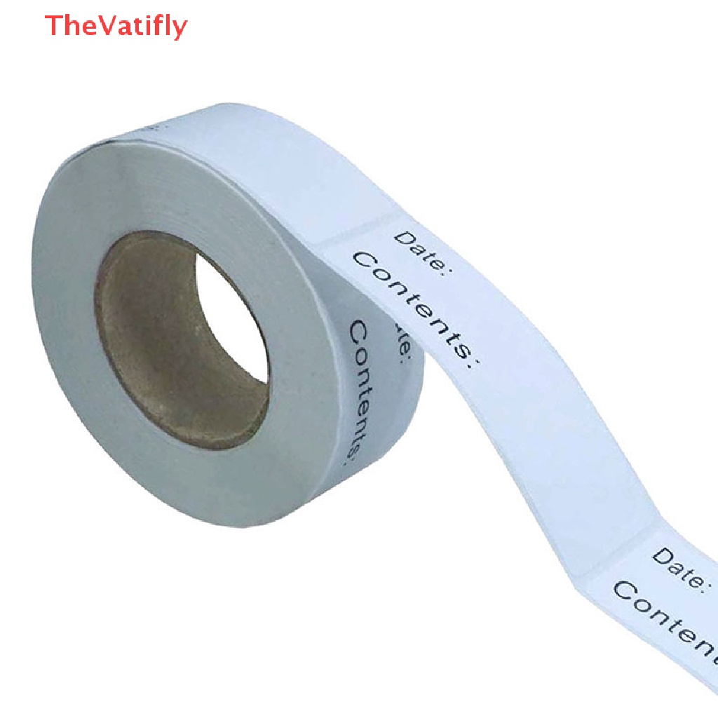 [Thevalifly] 125 Miếng Dán / Cuộn Nhãn Dán Thực Phẩm Đông Lạnh Ngày Đông Lạnh