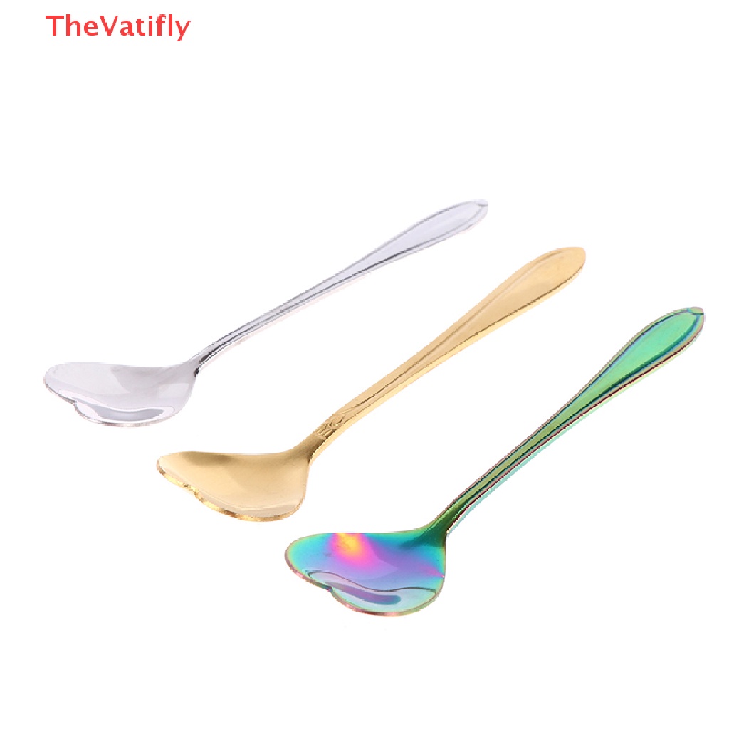 Muỗng Cà Phê Hình Trái Tim Bằng Thép Không Gỉ