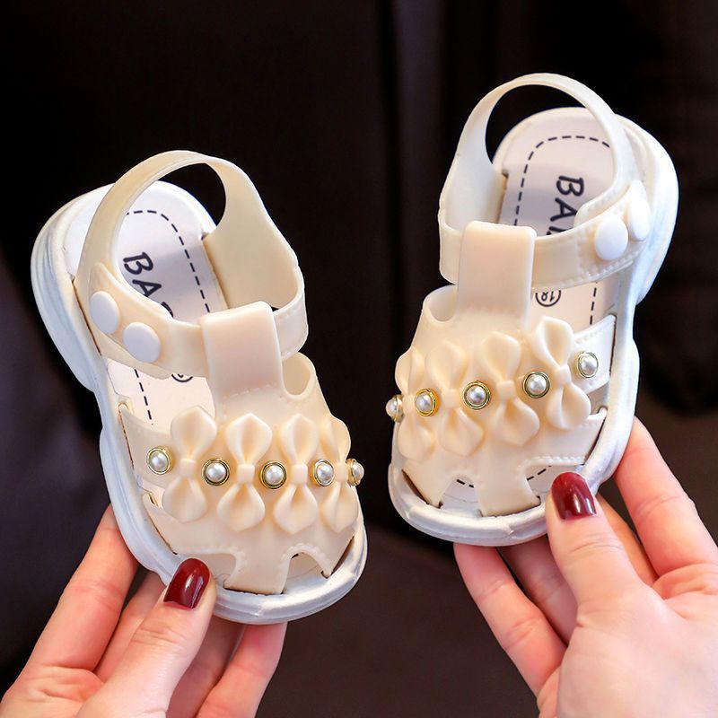 Giày Sandal Đế Mềm Chống Trượt Thời Trang Mùa Hè Cho Bé Gái 0-3 Tuổi