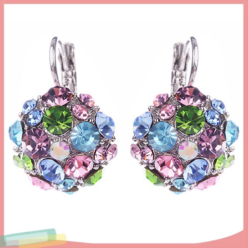 Đôi Khuyên Tai ĐíNh Zirconia NhiềU MàU ThờI Trang Cho Nữ