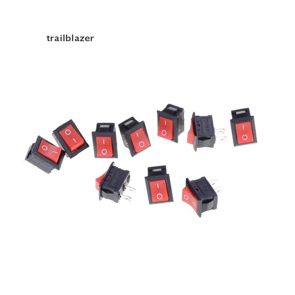 Set 10 Công Tắc Bật Tắt 2 Chấu KCD1-101 250V 6A 15 * 21MM
