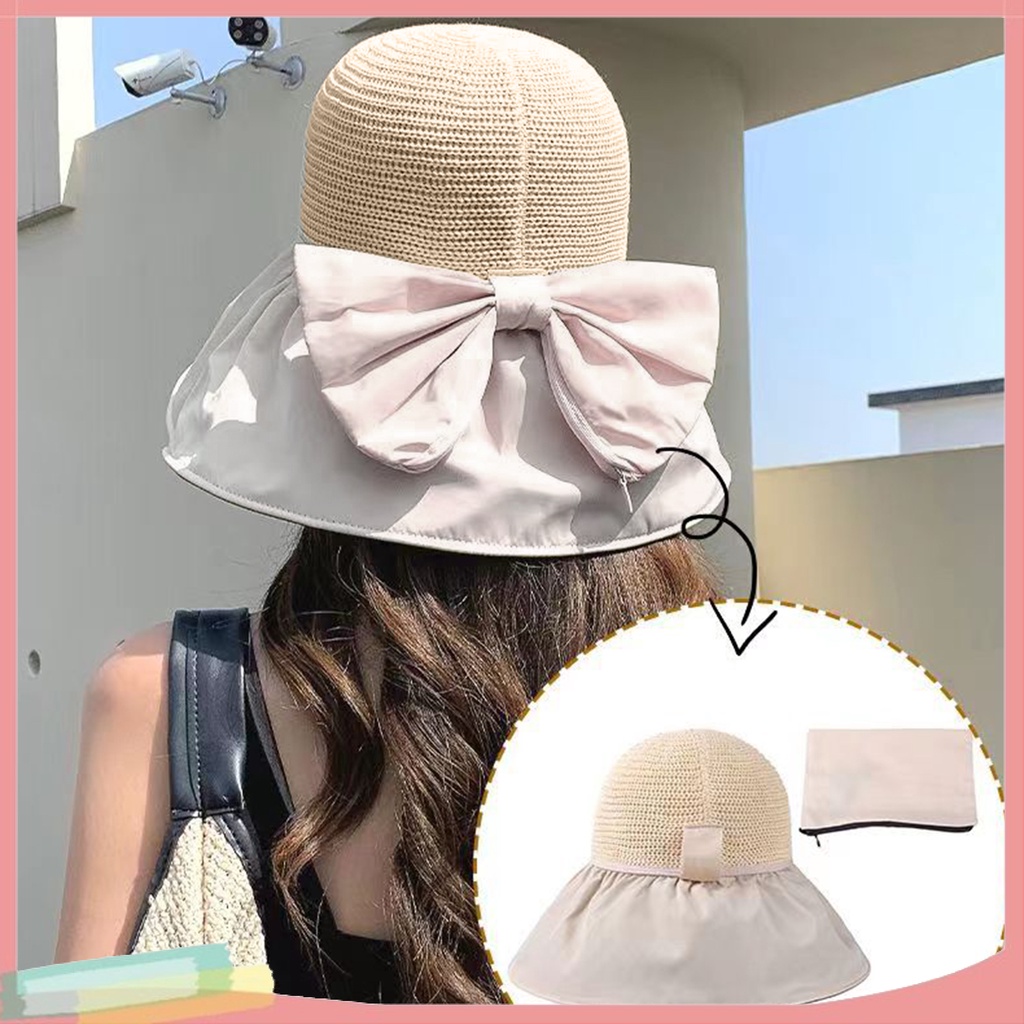 Nón Tai Bèo Vành Rộng Màu Trơn Thời Trang Cho Nữ