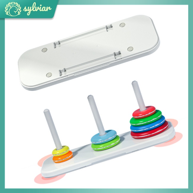 [sylviar] Đồ Chơi Tháp Vòng Tròn Xếp Chồng Màu Cầu Vồng Giáo Dục Sớm Cho Bé Trai Và Bé Gái