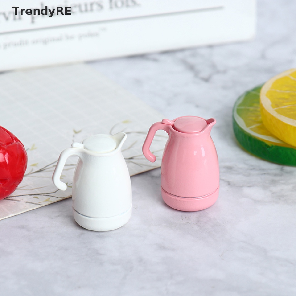 Ấm Trà Kim Loại Mini Tỉ Lệ 1: 12 Trang Trí Nhà Búp Bê