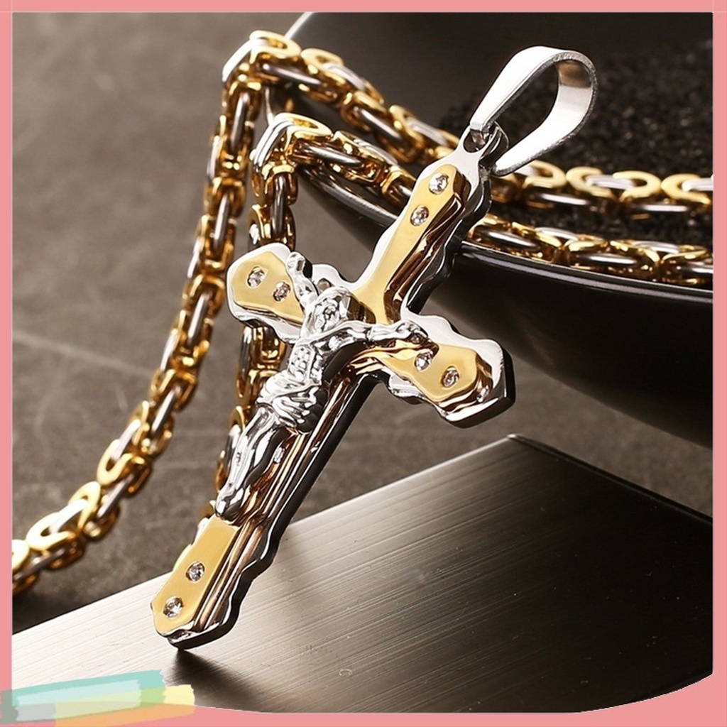 Vòng cổ Hợp Kim Trang Trí Thánh Giá Đính Đá Thời Trang Cho Nữ