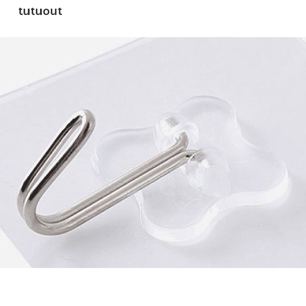 Set 10 Móc Treo Đồ Dán Tường Chịu Được Sức Nặng 15Kg