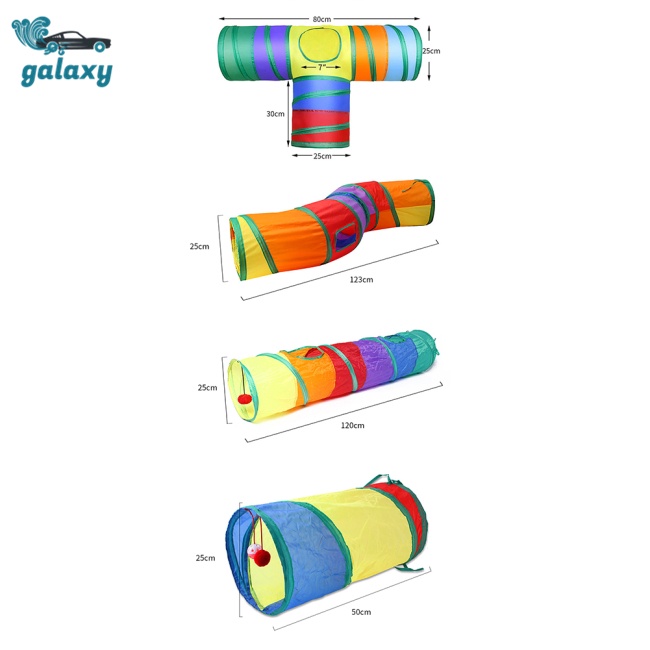 Galaxy Đường Hầm Đồ Chơi Nhiều Màu Sắc Cho Thú Cưng