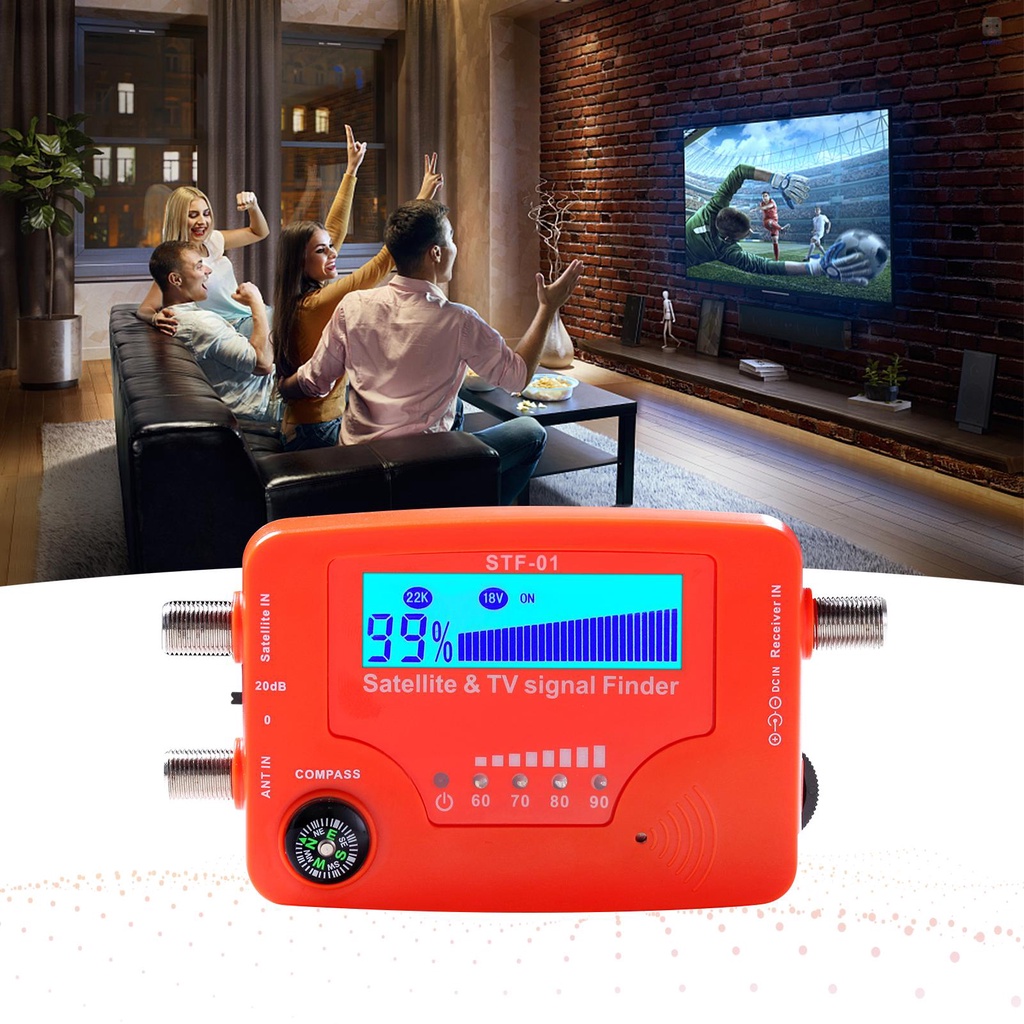 Thiết Bị Dò Tín Hiệu Vệ Tinh 2 Trong 1 LCD Kỹ Thuật Số Cho TV