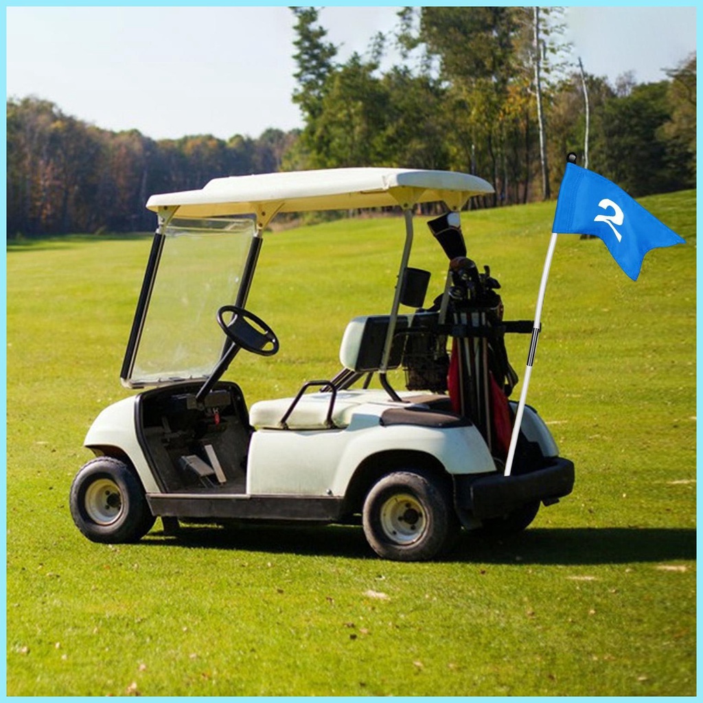 Cờ Chơi Golf Hai Mặt Kèm Giá Đỡ Màu Xanh Lá Cây Dành Cho Người Mới Bắt Đầu