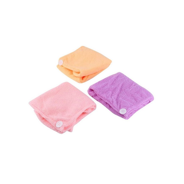 1pcs Microfibre After Shower Hair Towel Hair Hat Cap Turban Color Random