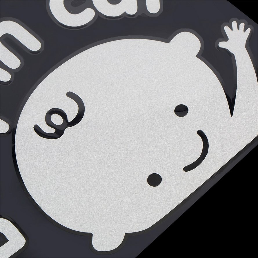 Cartoon Car Stickers Reflective Styling &quot;Baby In Car&quot; Warming Car Sticker