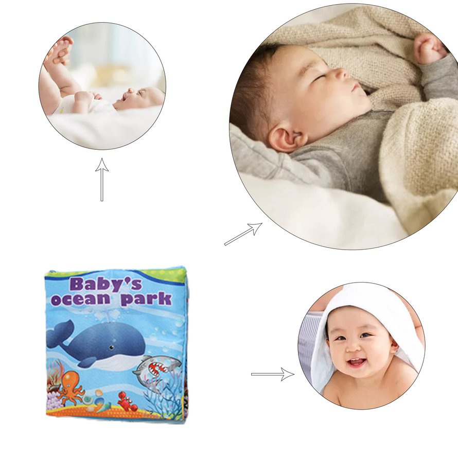 Baby Books Montessori Toy For Toddler Learning Resources Book Soft Cloth Book