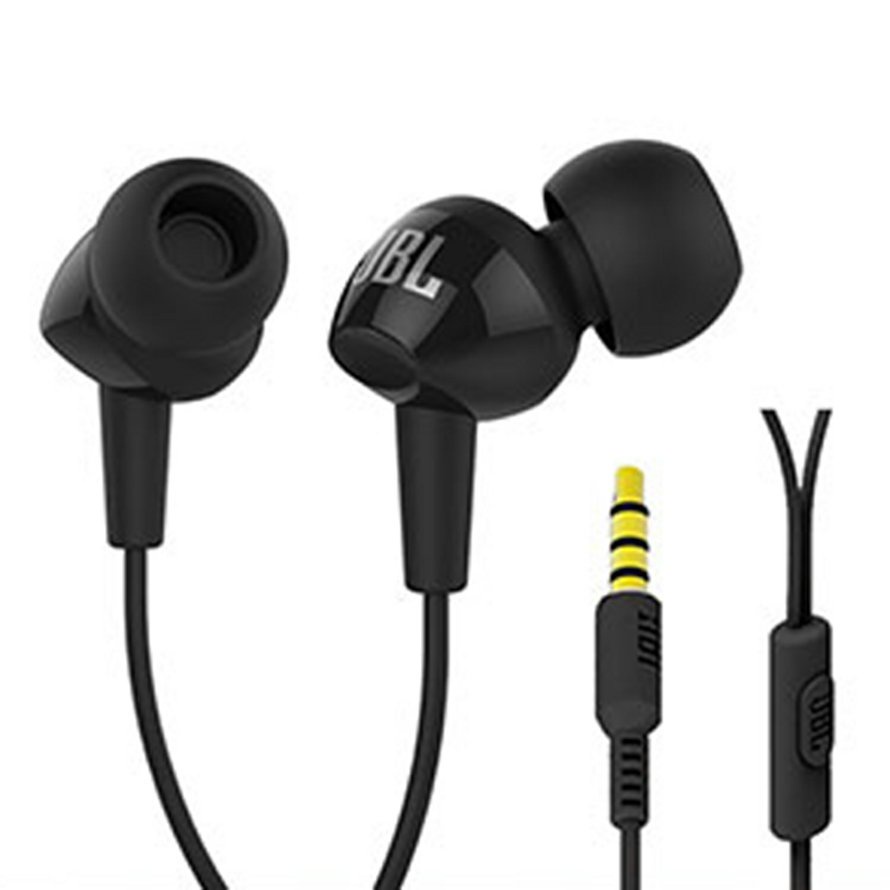 C100SI Earphone Wire Controlled Stereo In-ear Earphones Deep Bass Earbuds