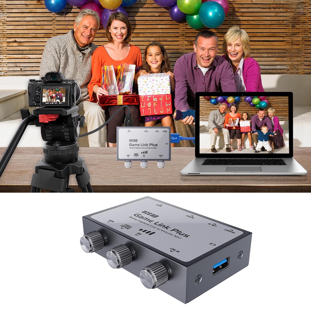 Thẻ Ghi Hình Trực Tiếp Ezcap312 USB 2.0 4K Chuyên Dụng