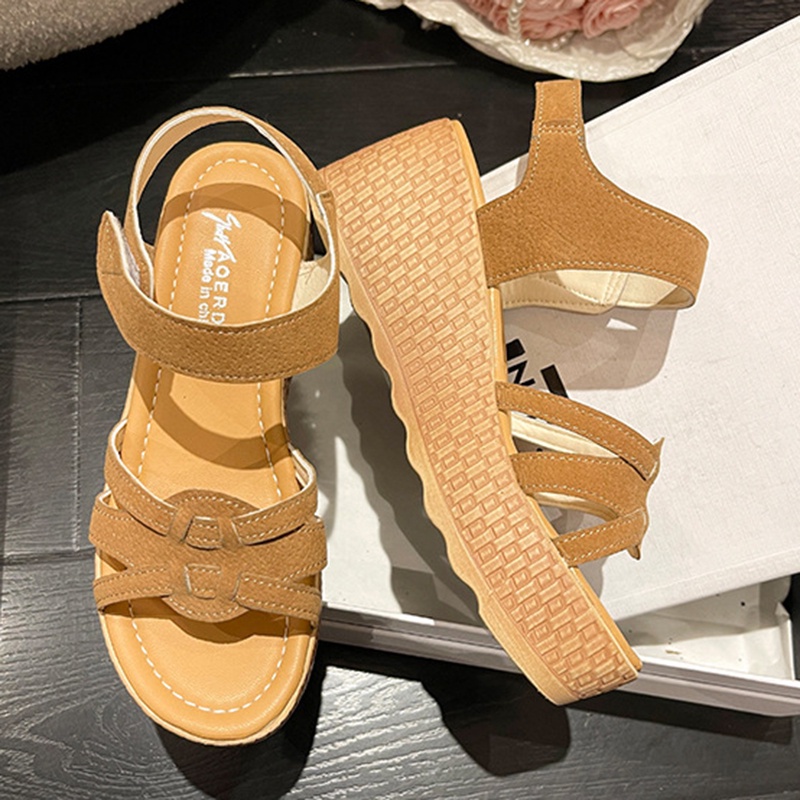 Xăng đan Đế Dày Phong Cách mori Cổ Điển Hàn Quốc Cho Nữ