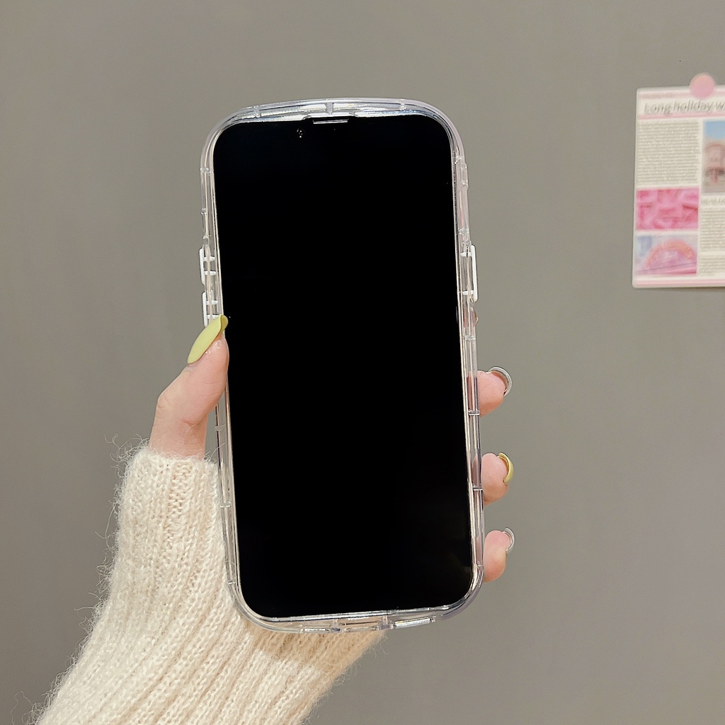 Ốp Điện Thoại TPU Dẻo Trong Suốt Họa Tiết Hoạt Hình Hello Kitty Kèm Giá Đỡ Cho iPhone 14 13 12 11 PRO MAX