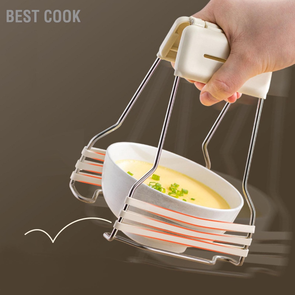 Best cook Kẹp giữ bát đĩa nhà bếp bằng thép không gỉ Đĩa nóng nâng lên chống bỏng dải silicon cmman13.vn