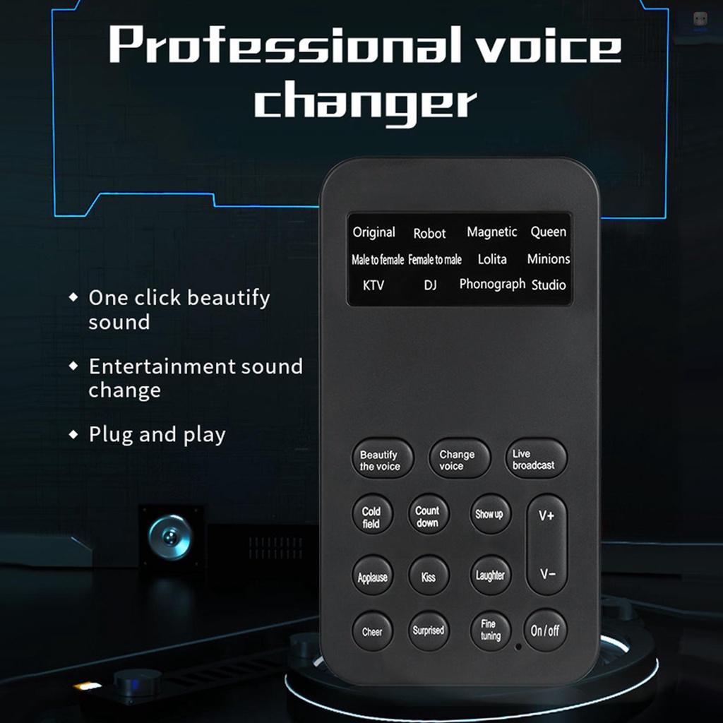 Máy Tạo Hiệu Ứng Âm Thanh Mini Thay Đổi Thẻ Âm Thanh Và Hiệu Ứng Âm Thanh 8 Âm Thanh Cho Live Streaming Online Máy Tính Bảng / Điện Thoại Thông Minh