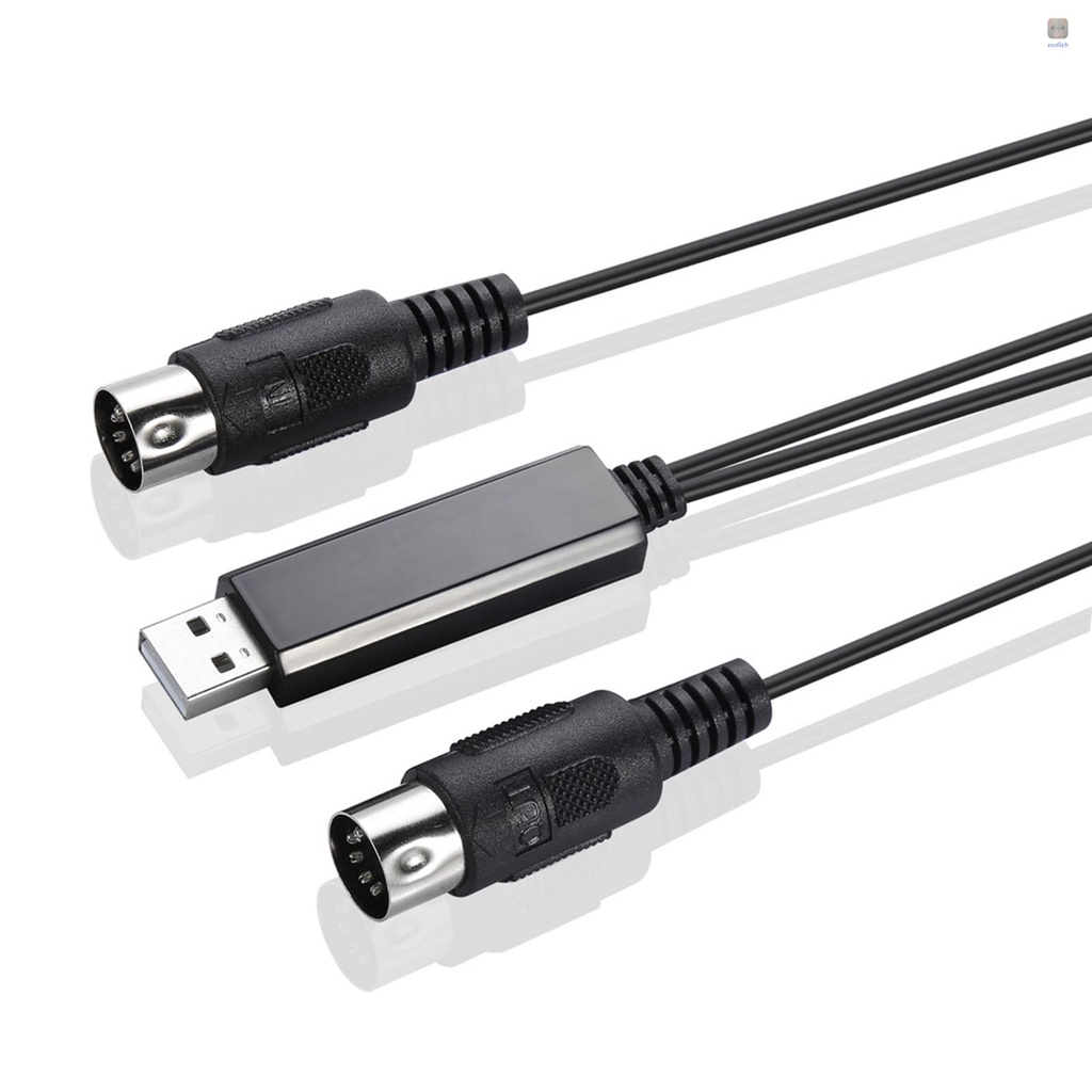 Cáp Chuyển Đổi Âm Thanh Hifi USB In-Out MI Giao Diện 5 Pin Cho PC Sang Bàn Phím Âm Nhạc Màu Đen