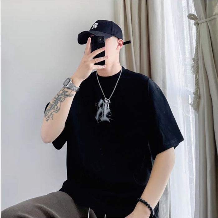 Áo Thun Nữ Ngắn Tay Dáng Rộng Vải Cotton