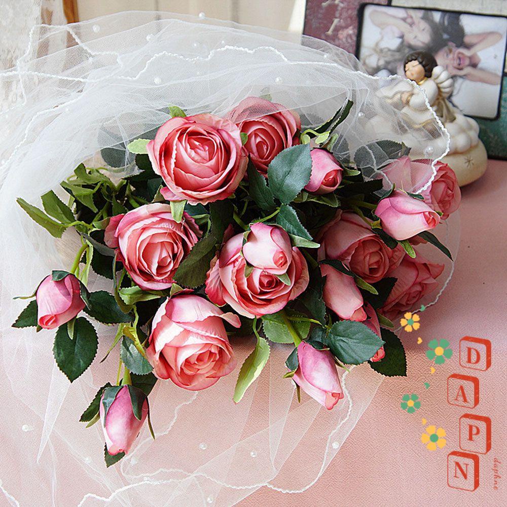 Cành Hoa Hồng Giả Trang Trí Nhà Cửa