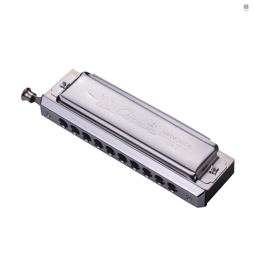 Kèn Harmonica Swan Chromatic 10 / 40 Tông Kèm Hộp Đựng