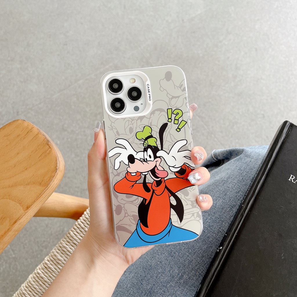 Ốp Điện Thoại TPU Mạ Bạc Chống Sốc Họa Tiết Hoạt Hình Cho IPhone 14 13 12 11 Pro Max