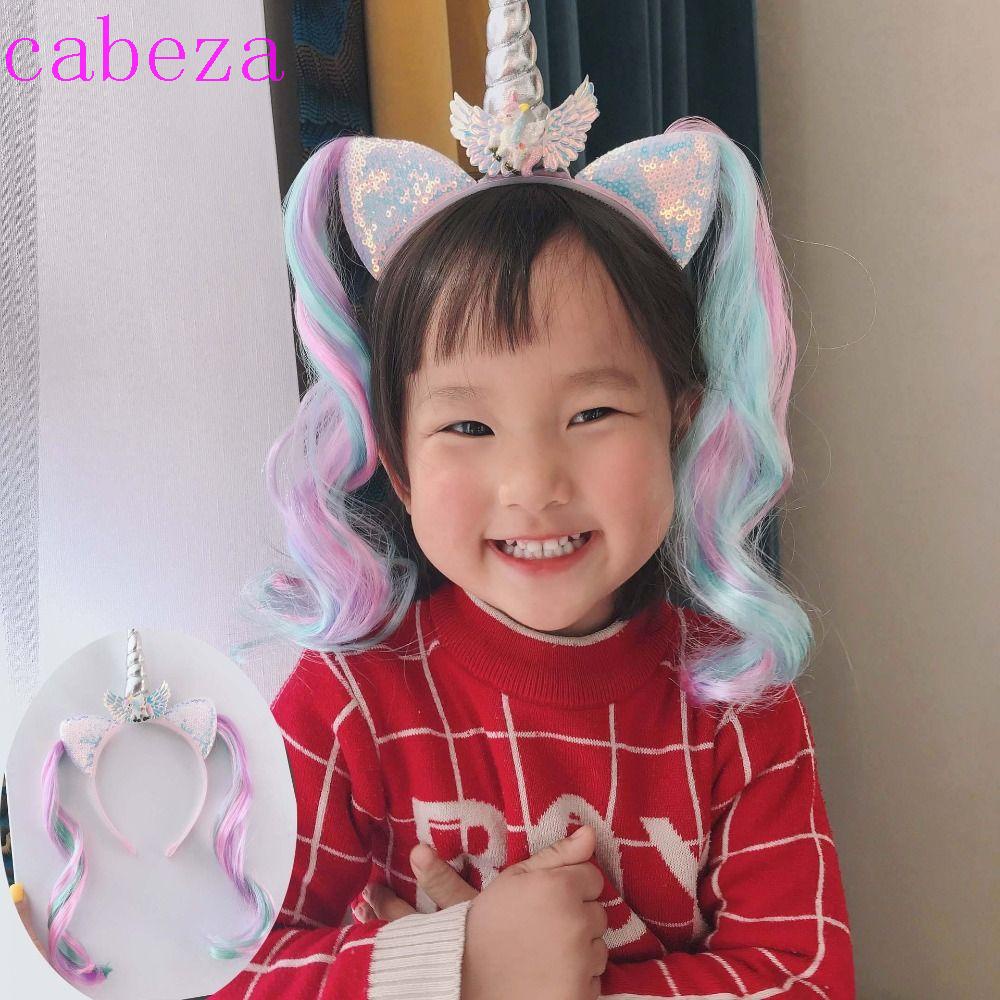 Tóc Giả Xoăn Mềm Mại Hình Kỳ Lân Dùng Làm Đạo Cụ Chụp Ảnh Cho Bé